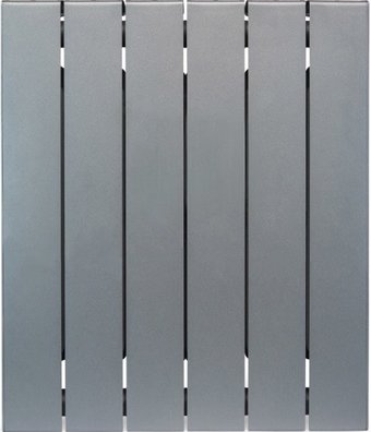 Биметаллический радиатор Rifar SUPReMO 500 (титан, 4 секции)