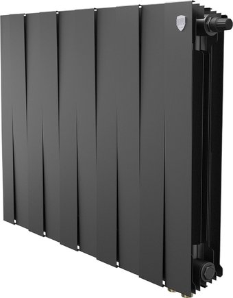 Биметаллический радиатор Royal Thermo PianoForte 500 Черный VR80 - 10 секций