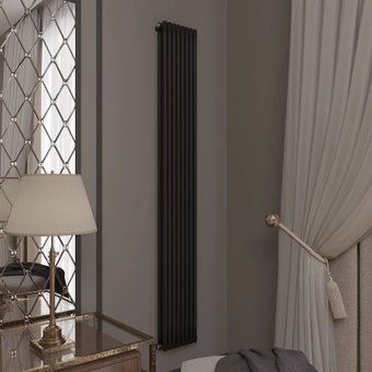 Дизайн-радиатор Faberg Garmonia 2/25 (4 секции, черный матовый RAL-9005)