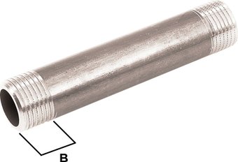 Фитинг General Fittings Удлинитель хромированный Ду 15 (1/2")х80 мм 260043C048000H