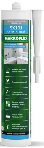Герметик Makroflex SX 101 санитарный (290 мл, прозрачный)