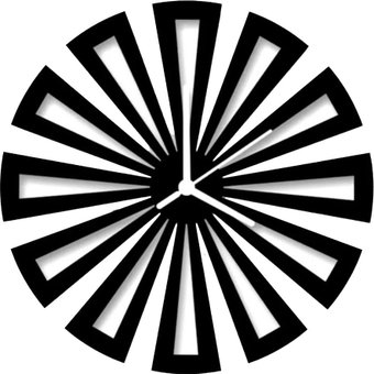 Настенные часы Woodary 2034