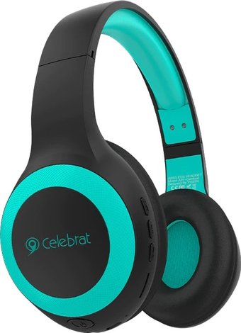 Наушники Celebrat A23 (черный/мятный)
