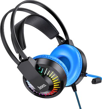 Наушники Hoco W105 (черный/синий)