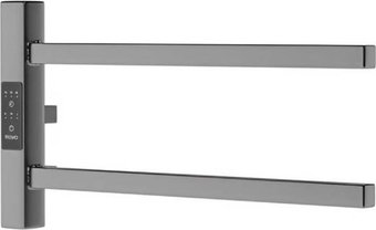 Полотенцесушитель Маргроид Ferrum Cook СНШ профильный 18*40 Графит, скрытого монтажа, таймер слева