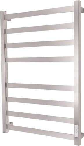 Полотенцесушитель Маргроид Вид 81/10 СНШ профильный (перекладины 30x10, 4+4) 80/50 Сатиновый хром, скрытого монтажа, таймер справа