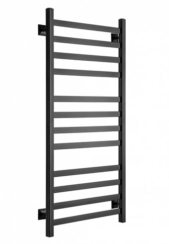 Полотенцесушитель Ростела Квадро V 30 1/2" 12 перекладин 40x120 см (черный)
