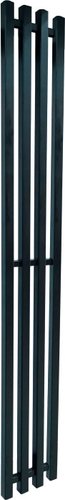 Полотенцесушитель Ростела Слим 1/2" 4 перекладины 18x150 см (черный)