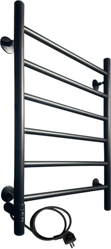 Полотенцесушитель Ростела Виктория 50x70/6 (с диммером, черный левый)