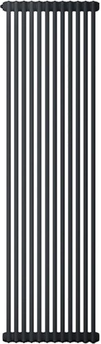 Стальной трубчатый радиатор Zehnder Charleston 2180, 1/2", 14 секции, боковое подключение (черный матовый)