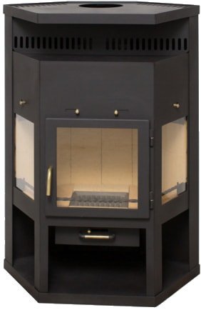 Свободностоящая печь-камин Мета-Бел Енисей АОТ-11.0