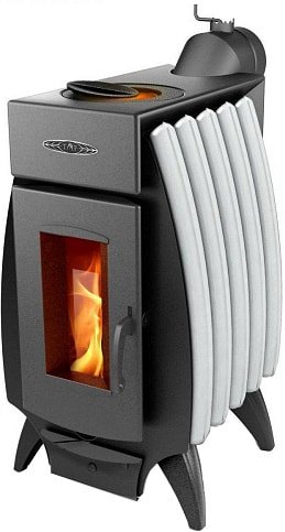 Свободностоящая печь-камин Термофор Огонь-батарея 5 (антрацит/серый)