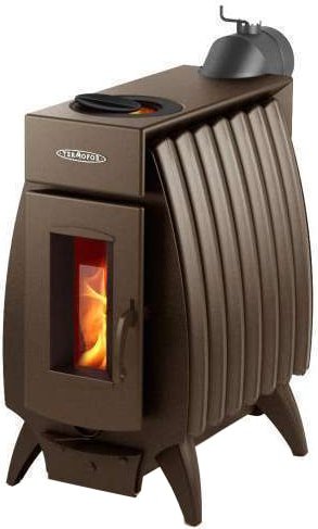 Свободностоящая печь-камин Термофор Огонь-батарея 7 (шоколад)