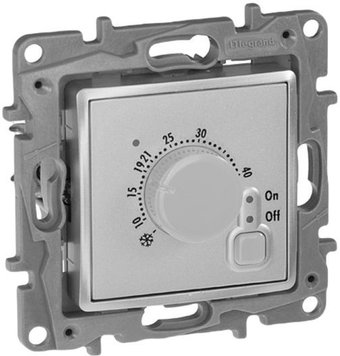 Терморегулятор Legrand Etika 672430 (алюминий)
