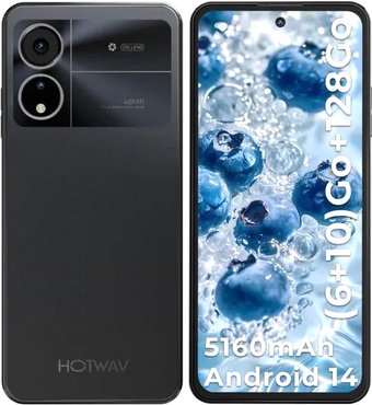 Телефон Hotwav Note 12 2024 6GB/128GB (полуночный черный)