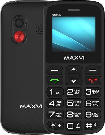 Телефон Maxvi B100ds (черный)