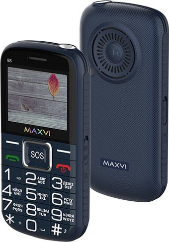 Телефон Maxvi B5 (синий)
