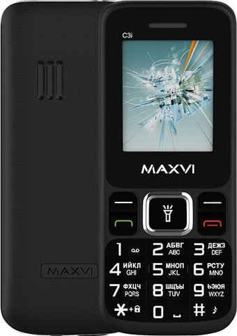 Телефон Maxvi C3i (черный)