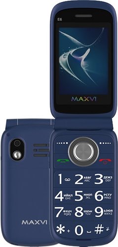 Телефон Maxvi E6 (синий)