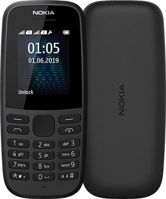 Телефон Nokia 105 (2019) TA-1174 (черный)