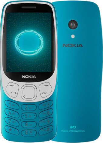 Телефон Nokia 3210 4G (2024) Dual SIM TA-1618 (бирюзовый)