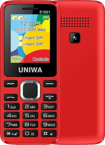 Телефон Uniwa E1801 (красный)