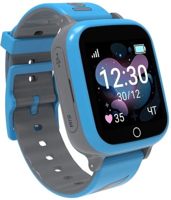 Детские умные часы Leef Coby (серый/синий)