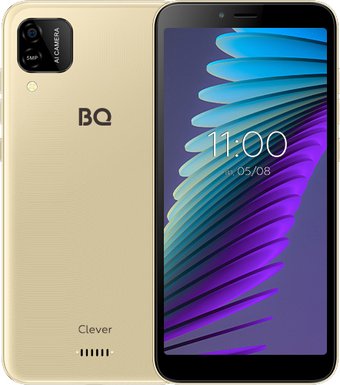 Телефон BQ BQ-5765L Clever (золотистый)
