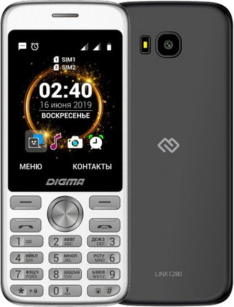 Телефон Digma Linx C280 (черный)