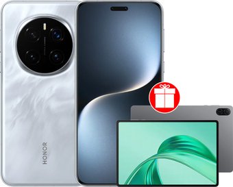 Телефон HONOR Magic7 Pro 12GB/512GB международная версия (серый) + планшет HONOR Pad X8a (серый) по акции
