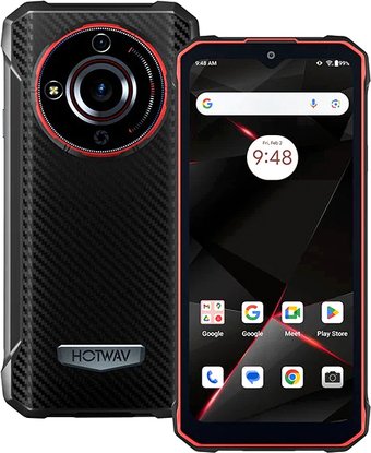 Телефон Hotwav T7 4GB/128GB (черный/красный)