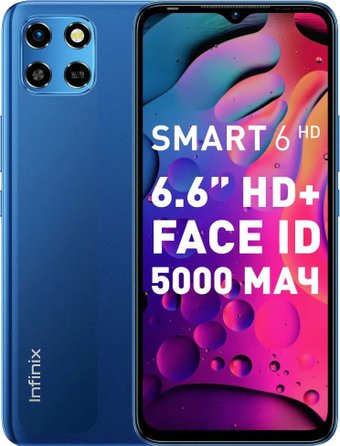 Телефон Infinix Smart 6 HD 2GB/32GB (синий)