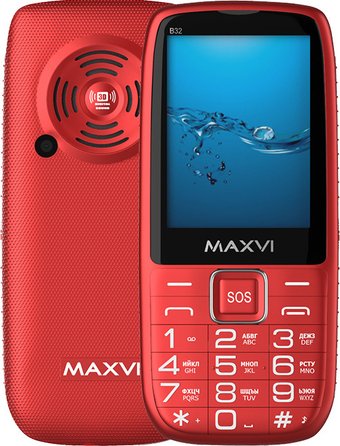 Телефон Maxvi B32 (красный)