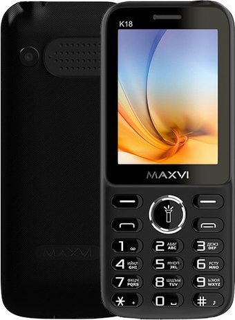 Телефон Maxvi K18 (черный)