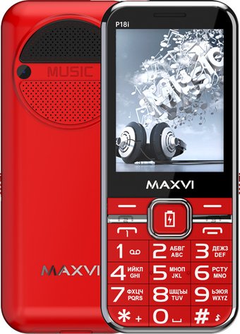 Телефон Maxvi P18i (красный)