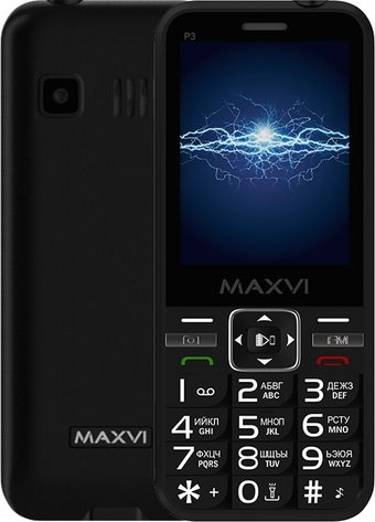 Телефон Maxvi P3 (черный)