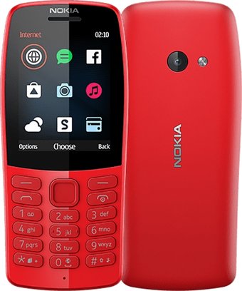 Телефон Nokia 210 (красный)
