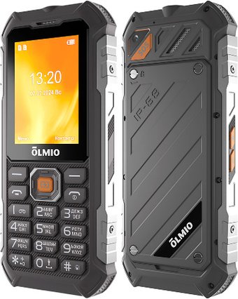 Телефон Olmio X07 (черный/оранжевый)