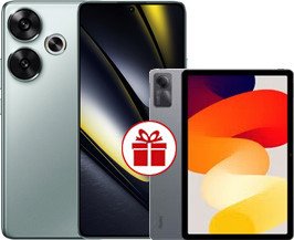 Телефон POCO F6 12GB/512GB с NFC международная версия (зеленый) и Xiaomi Redmi Pad SE (графитовый серый) по акции