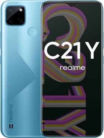 Телефон Realme C21Y RMX3263 4GB/64GB азиатская версия (голубой)