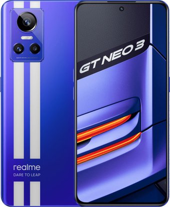 Телефон Realme GT Neo 3 80W 12GB/256GB индийская версия (синий)
