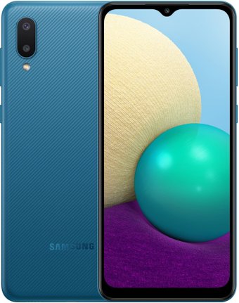 Телефон Samsung Galaxy A02 SM-A022G/DS 2GB/32GB (синий)