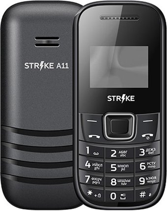 Телефон Strike A11 (черный)