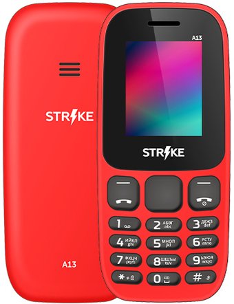 Телефон Strike A13 (красный)