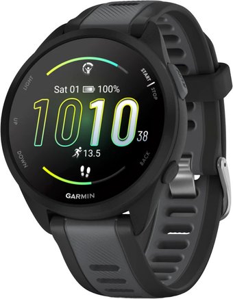 Умные часы Garmin Forerunner 165 (черный/сланцево-серый)
