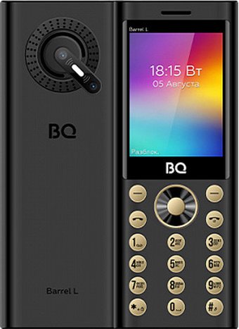 Телефон BQ BQ-2458 Barrel L (черный/золотистый)