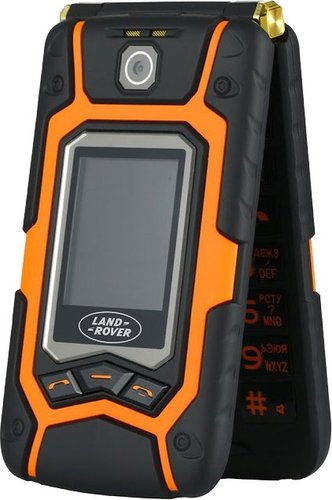 Телефон Land Rover X9 Flip (черный/оранжевый)