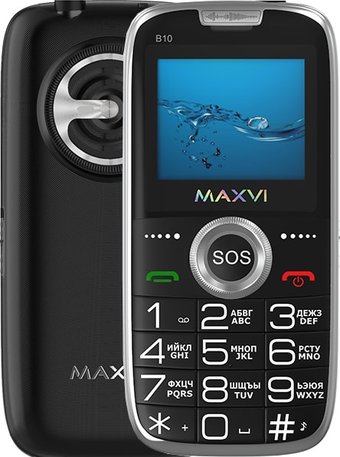 Телефон Maxvi B10 (черный)