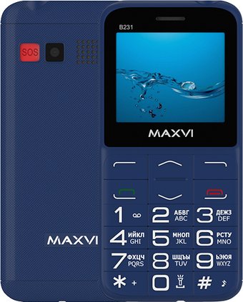 Телефон Maxvi B231 (синий)