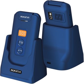 Телефон Maxvi E5 up (синий)